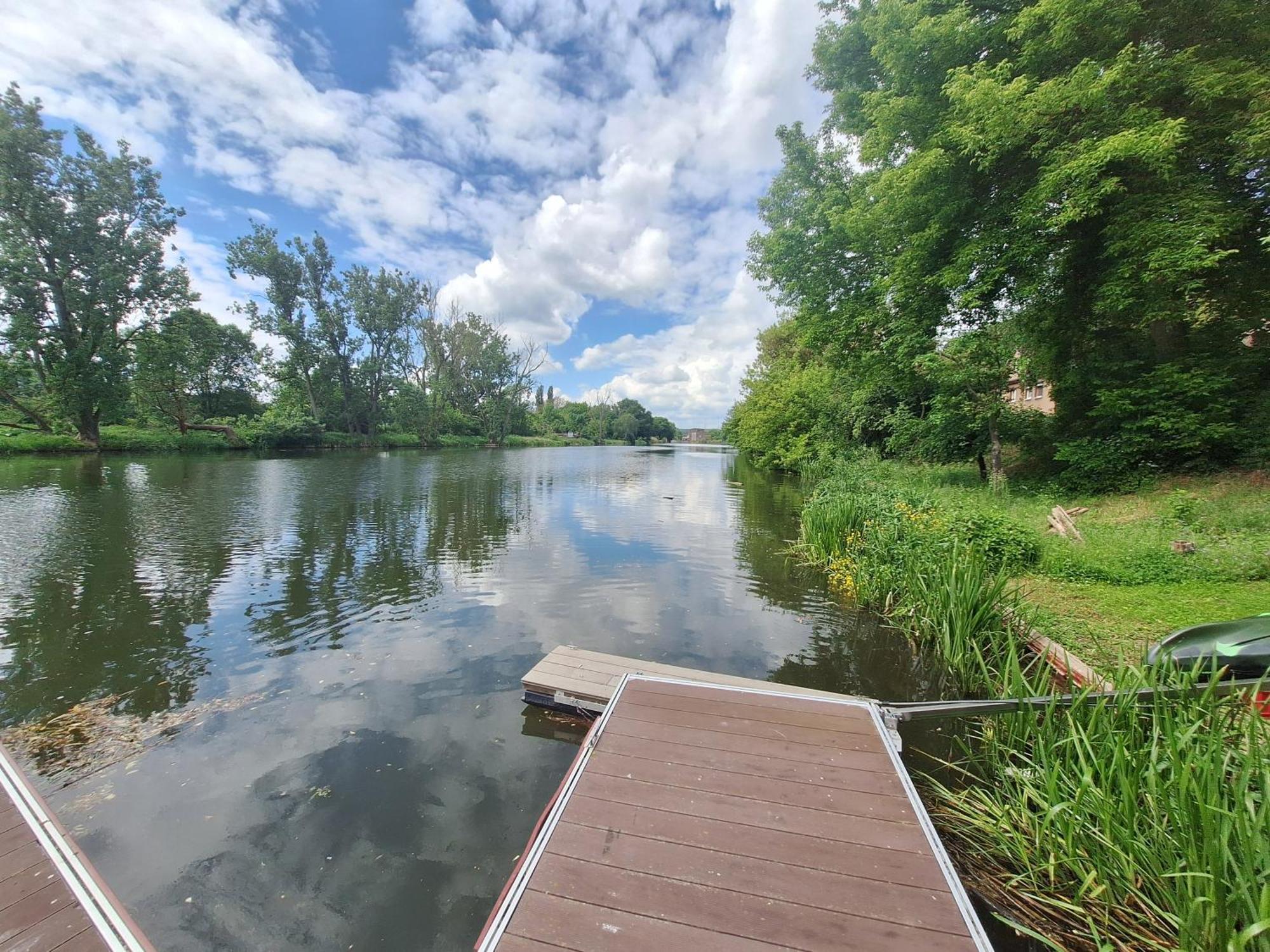 Ferienhaus Saaleblick Wettin Dış mekan fotoğraf