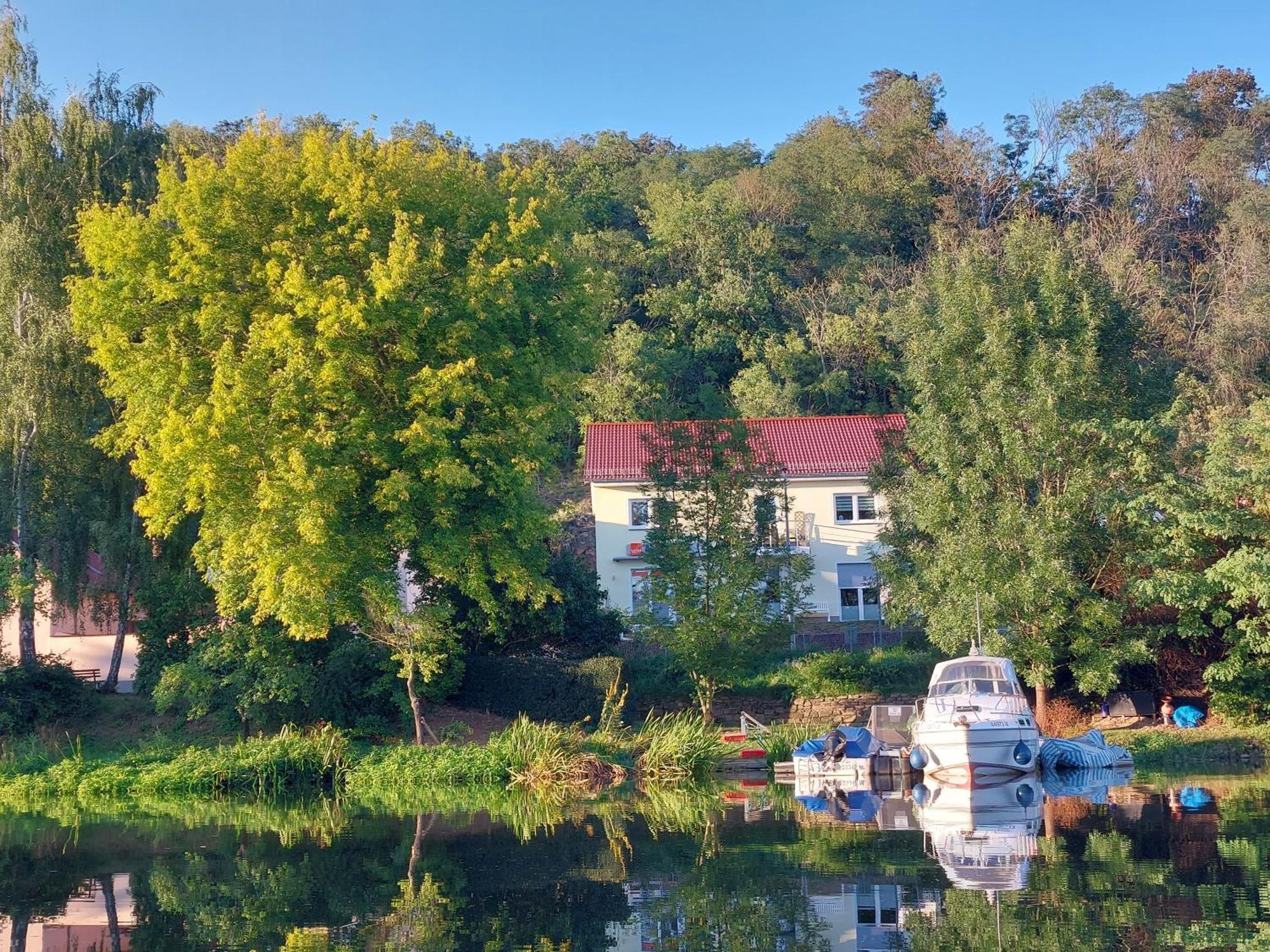Ferienhaus Saaleblick Wettin Dış mekan fotoğraf
